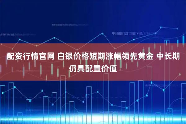 配资行情官网 白银价格短期涨幅领先黄金 中长期仍具配置价值