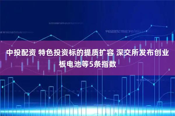 中投配资 特色投资标的提质扩容 深交所发布创业板电池等5条指数